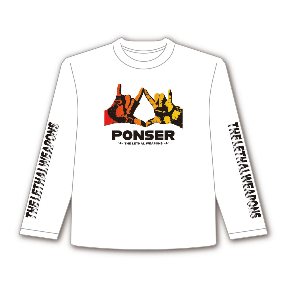 PONSER  ビッグシルエット ロングスリーブ ホワイト