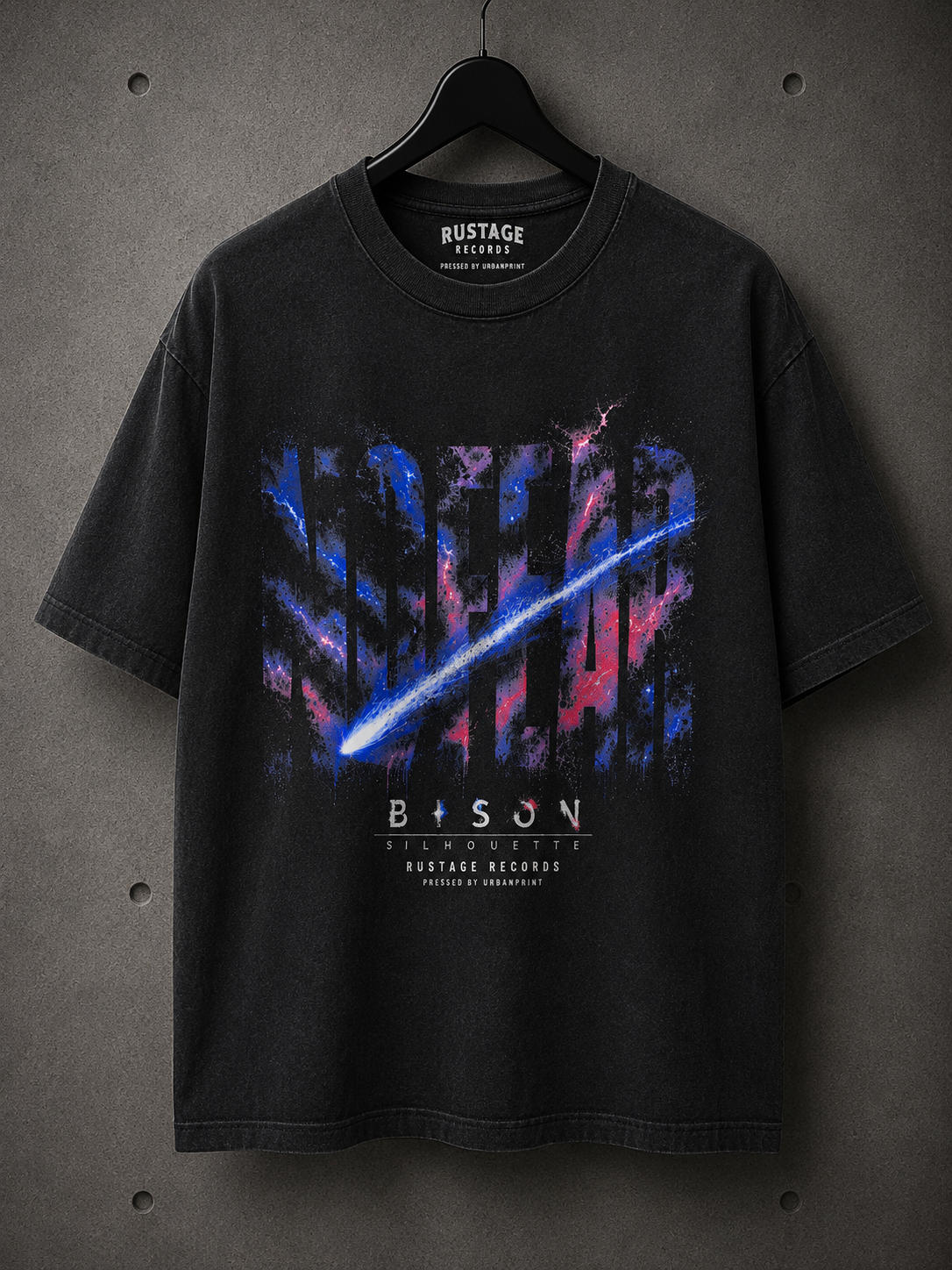 
                  
                    THE BISON SILHOUETTE - NO FEAR -Faded Black-
                  
                