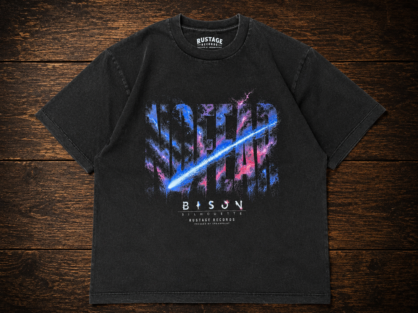 
                  
                    THE BISON SILHOUETTE - NO FEAR -Faded Black-
                  
                